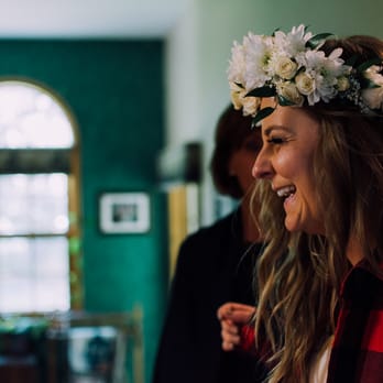 Greensleeves Florist - Flower crown from Greensleeves. Bride was happy, so I was happy. - Florists Near Me - Fairfax, Virginia