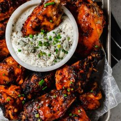 Our famous Clubhouse daytona wings served with one of our in house made wing dipping sauces ranch or bleu cheese and a side of crisp celery.