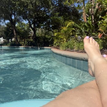 Hilton Orlando - I'm n the lazy river - Hotels Near Me - Orlando, Florida