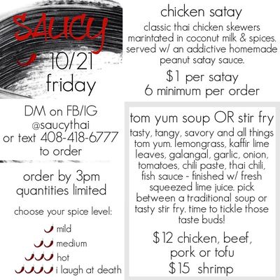 Menu photo 1 Saucy Thai Gilroy, CA