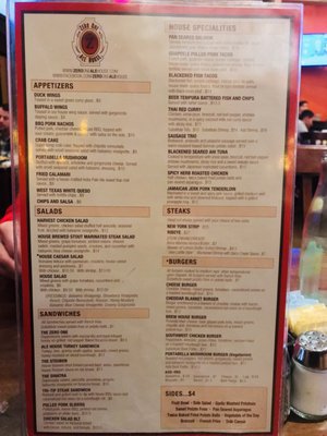 Menu photo 6 Zero One Ale House San Angelo, TX Menu photo 6 Zero One Ale House San Angelo, TX