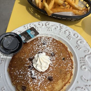 Huntley's Place - Choc chip pancake & Fries - Breakfast & Brunch Near Me - Virginia Beach, Virginia Huntley's Place - Choc chip pancake & Fries - Breakfast & Brunch Near Me - Virginia Beach, Virginia