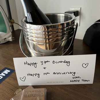 MADE Hotel - Chocolate and champagne. So thoughtful! - Cocktail Bars Near Me - New York, New York MADE Hotel - Chocolate and champagne. So thoughtful! - Cocktail Bars Near Me - New York, New York