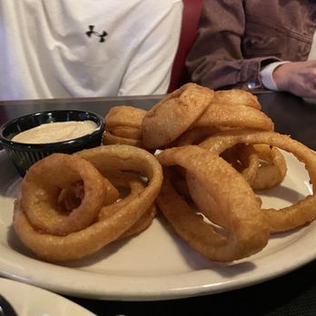 Lester's - Onion rings with house dipping sauce - Burgers Near Me - St. Louis, Missouri