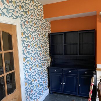 Cox & Keleher Female Decorators - Brightening a basement kitchen - Painters Near Me - Cleethorpes, XWY Cox & Keleher Female Decorators - Brightening a basement kitchen - Painters Near Me - Cleethorpes, XWY