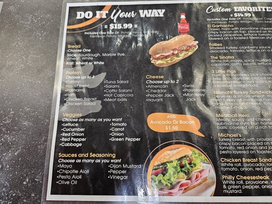 Menu photo 1 Mr. B's Subs and Grill Palm Desert, CA Menu photo 1 Mr. B's Subs and Grill Palm Desert, CA