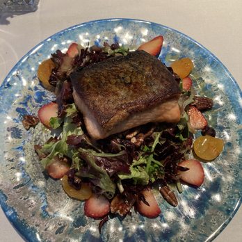 Locanda Positano - Grilled salad over a bed of organic greens and strawberries all around. - Italian Near Me - Lafayette, California Locanda Positano - Grilled salad over a bed of organic greens and strawberries all around. - Italian Near Me - Lafayette, California