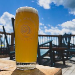 Saint Andrews Brewing - A pint of IPA on the waterfront patio.
