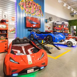 Red GTS Twin Race Car Bed. Call Now 949-220-2599 or visit "www.cilekkidsroom.com"
