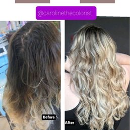 Caroline turned my grown out ombre into a beautiful angelic bayalage