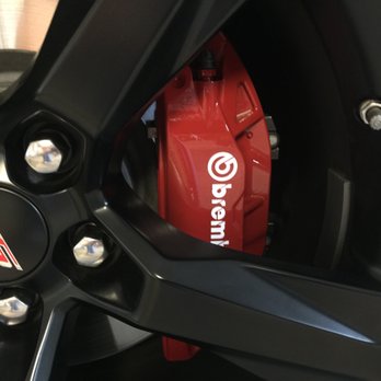 My Wheel Guy - These calipers were grey. They painted them red and they look like they came from the factory like this. - Wheel & Rim Repair Near Me - Henderson, Nevada