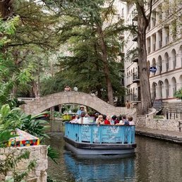 The river cruise in San Antonio. The river cruise in San Antonio.