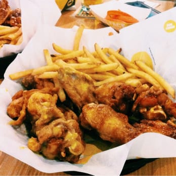 Buffalo Wild Wings - Happy Hour - 10 wings (up to 2 flavors/sauces), includes fries and a side of veggies. This might be better than Wing Tuesday?! - Sports Bars Near Me - Petaluma, California Buffalo Wild Wings - Happy Hour - 10 wings (up to 2 flavors/sauces), includes fries and a side of veggies. This might be better than Wing Tuesday?! - Sports Bars Near Me - Petaluma, California