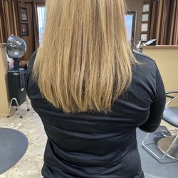 Bentley Place Hair Design - My hair she fixed... it was bright orange! Now I can actually go in public...