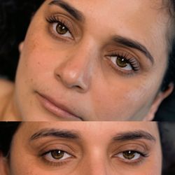 Threading by Saadi - Before and after lash lift