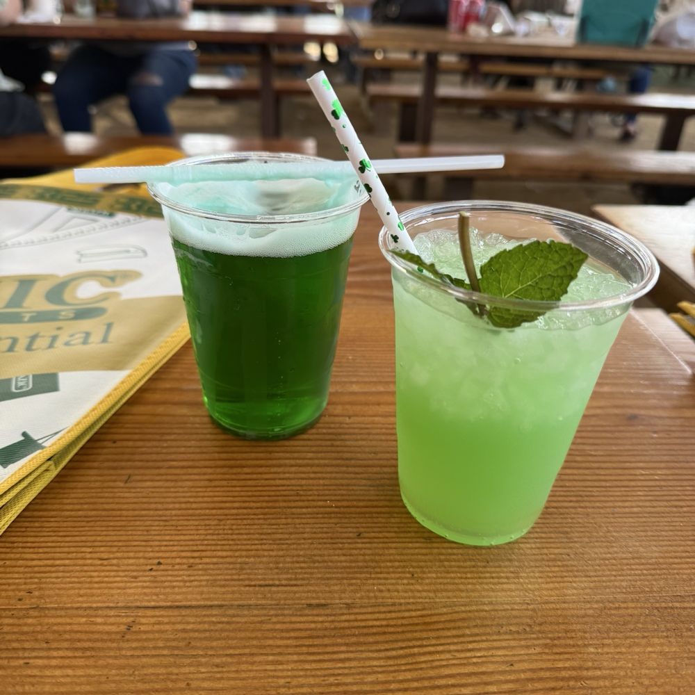 During st pattys. They ran out of green dye but beer was still delicious.