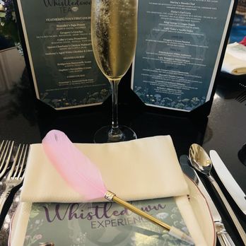 The Westgate Hotel - Table setting and menu for the Whistledown Tea Experience - Hotels Near Me - San Diego, California