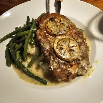 B2 Bistro + Bar - Chicken francese with parmesan lemon risotto and green beans. Absolutely delicious! - American Near Me - Bordentown, New Jersey B2 Bistro + Bar - Chicken francese with parmesan lemon risotto and green beans. Absolutely delicious! - American Near Me - Bordentown, New Jersey