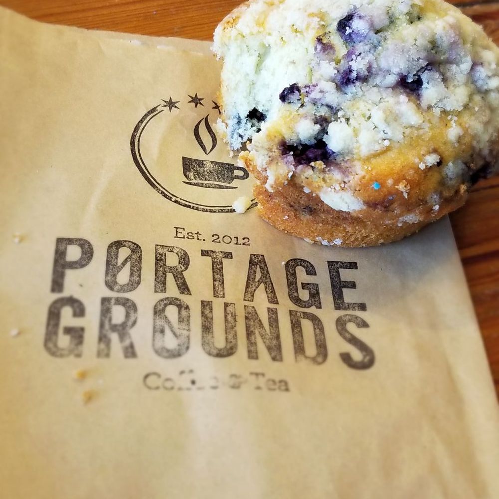 Portage Grounds Coffee & Tea - Blueberry muffin! - Coffee & Tea Near Me - Chicago, Illinois Portage Grounds Coffee & Tea - Blueberry muffin! - Coffee & Tea Near Me - Chicago, Illinois