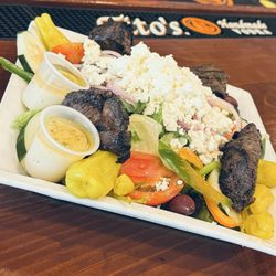 Morse Tavern - Greek salad with steak tips