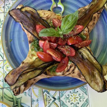 Sciue Sciue - Eggplant "pizza" stuffed with ricotta - Anacapri, NA Sciue Sciue - Eggplant "pizza" stuffed with ricotta - Anacapri, NA