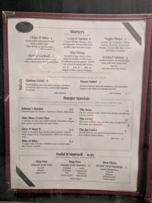 Menu photo 2 Johnny's Blitz Bar and Grill Westmont, IL Menu photo 2 Johnny's Blitz Bar and Grill Westmont, IL