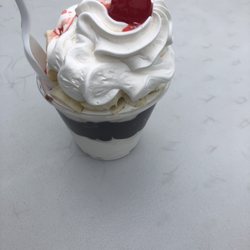 Twisters Ice Cream - That is a baby sundae???? Super generous portion- delicious!