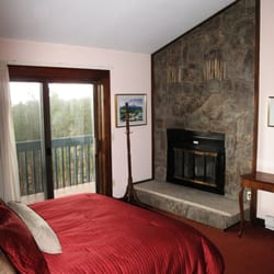 Engelmann Pines - One of the many bedrooms with a fireplace, jacuzzi tub and view!