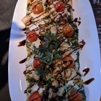 P.J. Whelihan's - Margherita flatbread with chicken - Sports Bars Near Me - Newtown Square, Pennsylvania