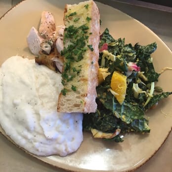 Urban Plates - Free range chicken with sides of mashed potatoes and winter superfood salad - New American Near Me - Dublin, California Urban Plates - Free range chicken with sides of mashed potatoes and winter superfood salad - New American Near Me - Dublin, California