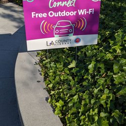LA County Library - Angelo M Iacoboni Library - Free outdoor WiFi