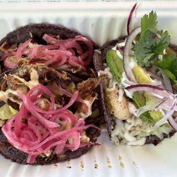 Simón - Shrimp & pork, soft shell crab, enchilada suiza - Food Trucks Near Me - Los Angeles, California Simón - Shrimp & pork, soft shell crab, enchilada suiza - Food Trucks Near Me - Los Angeles, California