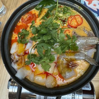 NEP Cafe - Seafood Tom Kha Hot Pot - Breakfast & Brunch Near Me - Irvine, California