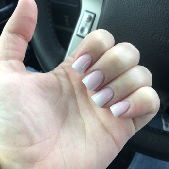 T Nail - Pink and white ombré - Nail Salons Near Me - Uvalde, Texas