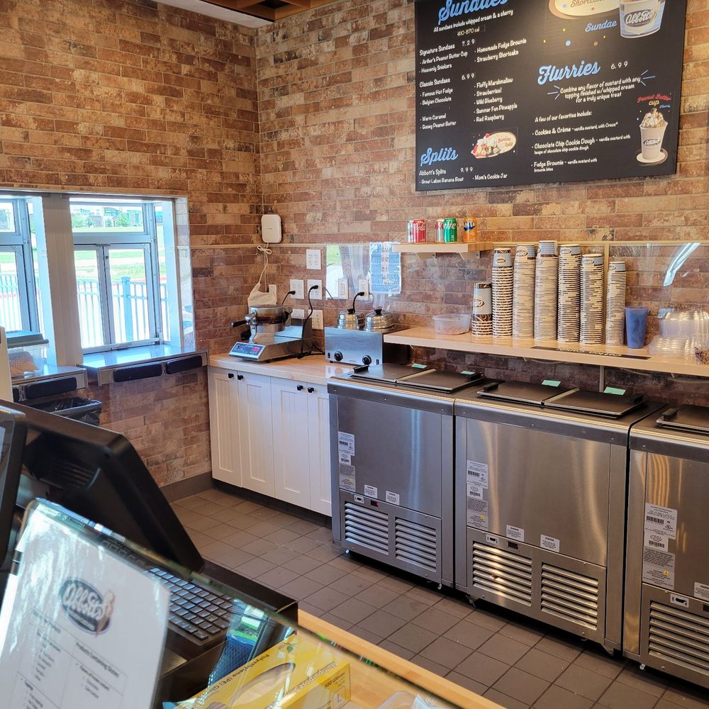 Abbotts Frozen Custard - Inside! Beautiful new store, ice cold air conditioning, NO ACCESS TO A PUBLIC BATHROOM !! - Ice Cream & Frozen Yogurt Near Me - McKinney, Texas Abbotts Frozen Custard - Inside! Beautiful new store, ice cold air conditioning, NO ACCESS TO A PUBLIC BATHROOM !! - Ice Cream & Frozen Yogurt Near Me - McKinney, Texas