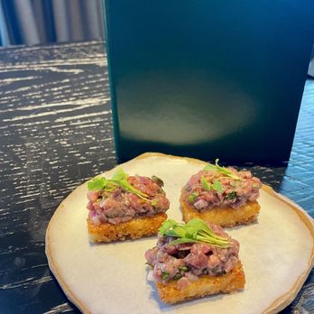 Chu Mai - Rice Cake with beef Tartare - Pan Asian Near Me - Sacramento, California Chu Mai - Rice Cake with beef Tartare - Pan Asian Near Me - Sacramento, California