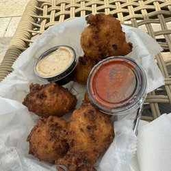 Salty's Oyster Dockside Bar & Grill - Conch fritters!