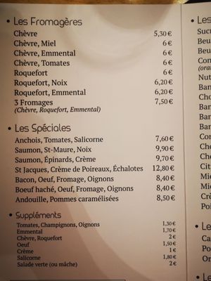 Menu photo 2 Crêperie Ker Breiz Nantes, 44 Menu photo 2 Crêperie Ker Breiz Nantes, 44