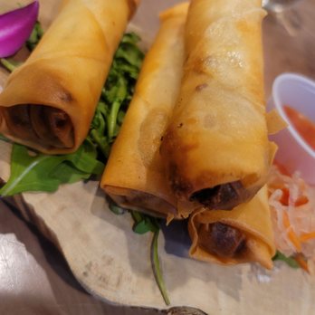 Nataz Restaurant - Spring rolls. Amazing - New American Near Me - Southington, Connecticut