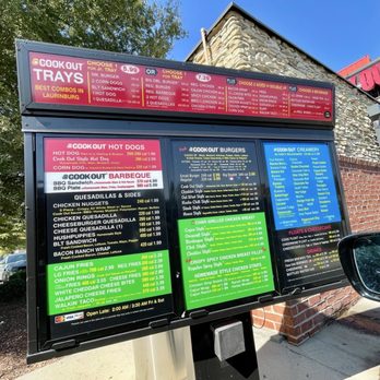 Cook Out - So much to choose from - Burgers Near Me - Laurinburg, North Carolina Cook Out - So much to choose from - Burgers Near Me - Laurinburg, North Carolina