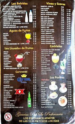 Menu photo 4 El Fogón Playa del Carmen, ROO Menu photo 4 El Fogón Playa del Carmen, ROO