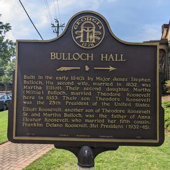 Bulloch Hall - Bulloch Hall Historical Marker, Roswell - Landmarks & Historical Buildings Near Me - Roswell, Georgia Bulloch Hall - Bulloch Hall Historical Marker, Roswell - Landmarks & Historical Buildings Near Me - Roswell, Georgia
