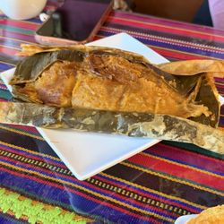 Eterna Primavera - Pache -- tamale made of mashed potatoes instead of corn