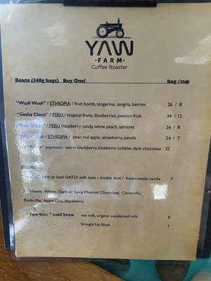 Menu photo 7 Yaw Farm Coffee Roaster Las Vegas, NV Menu photo 7 Yaw Farm Coffee Roaster Las Vegas, NV