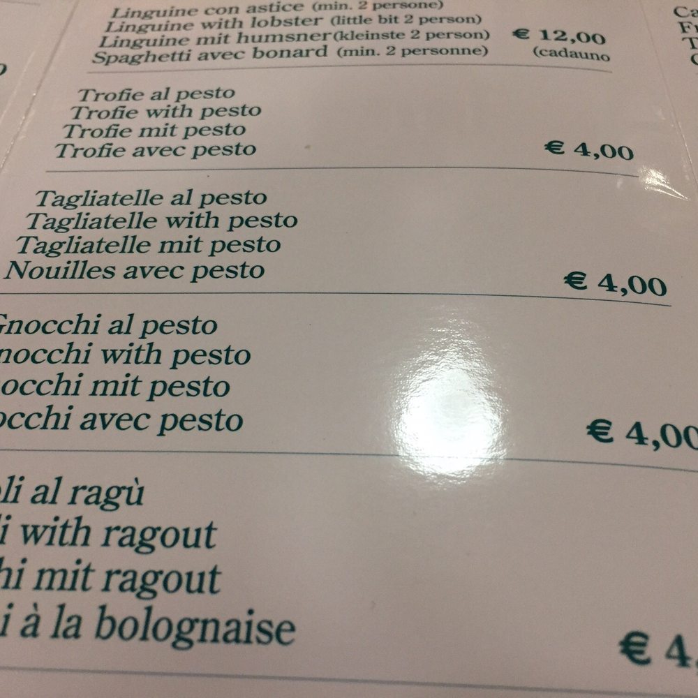 Da Mario - Menu prices - differ from what's posted outside. - Italian Near Me - Genoa, GE Da Mario - Menu prices - differ from what's posted outside. - Italian Near Me - Genoa, GE