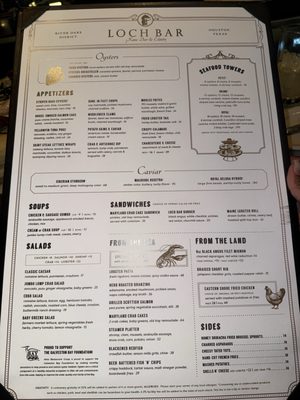 Menu photo 3 Loch Bar Houston, TX