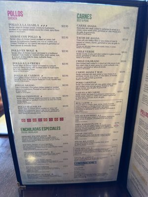 Menu photo 1 Las Tres Marias Monroe, WA