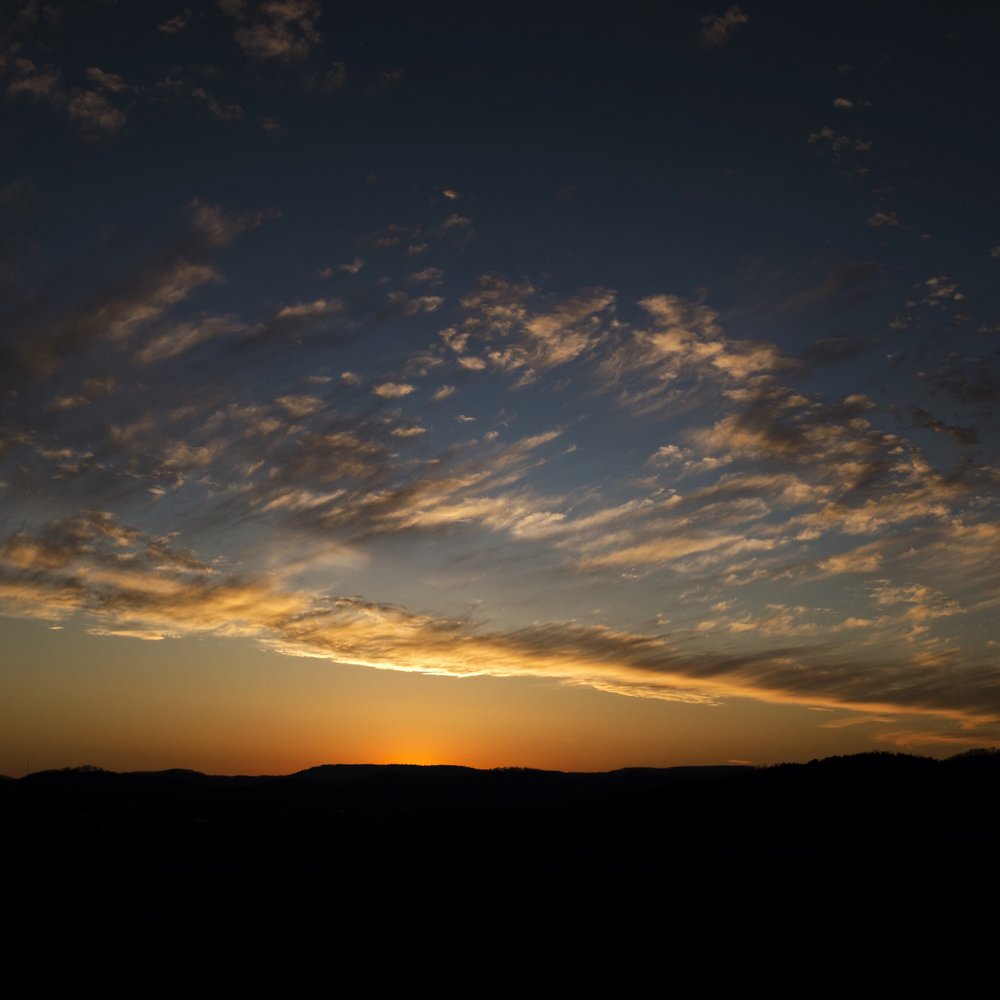 Sunset at Arkansas White River Cabins