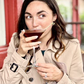 Sur at The Barnyard - Wife tasting the Manhattan - New American Near Me - Carmel, California Sur at The Barnyard - Wife tasting the Manhattan - New American Near Me - Carmel, California