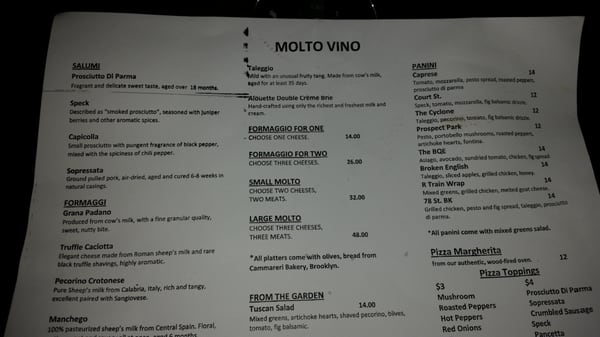 Menu photo 8 Molto Vino Babylon, NY